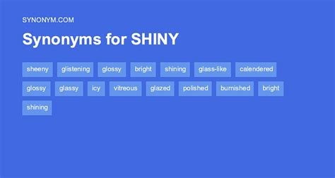 shiny synonym|shiny words.